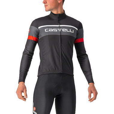 CASTELLI PASSISTA Long-Sleeved Jersey Black/Grey/Red 0